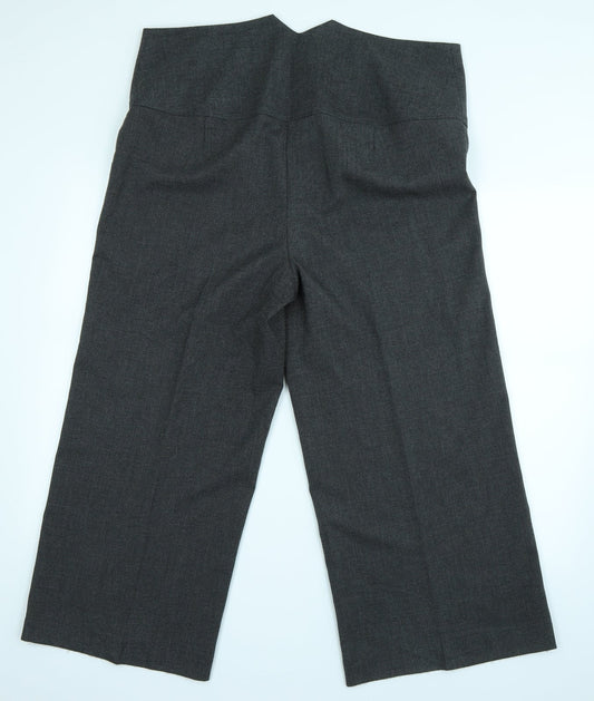 Evans Womens Grey Trousers Size 18 L25 in