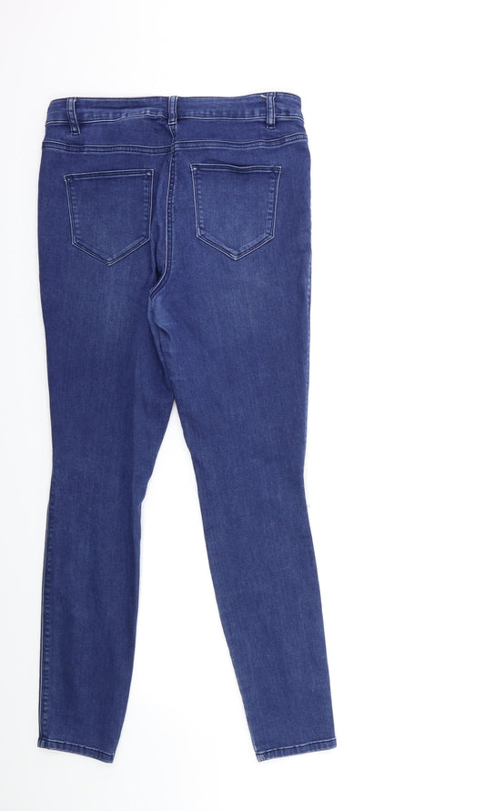 NEXT Womens Blue Denim Skinny Jeans Size 10 L29 in