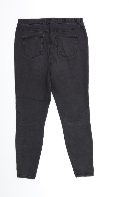 Matalan Womens Grey Denim Skinny Jeans Size 12 L25 in