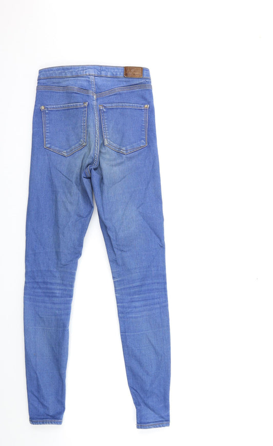 River Island Womens Blue Denim Skinny Jeans Size 6 L28 in