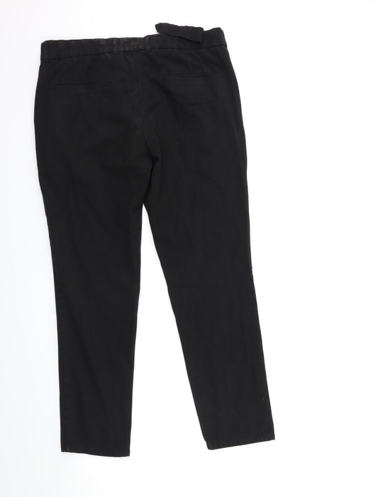 Preworn Womens Black Trousers Size 32 in L27 in