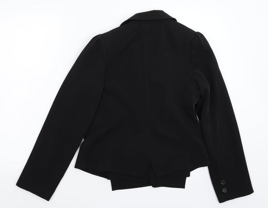 159 Ma Womens Black Jacket Suit Jacket Size L