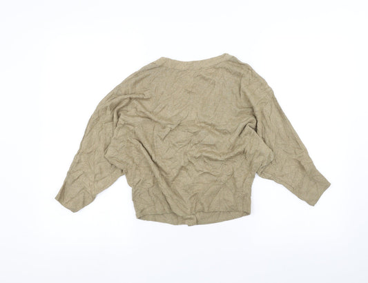 Marks and Spencer Womens Brown Cardigan Jumper Size S