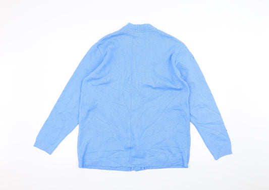 Preworn Womens Blue Jacket Coatigan Size M