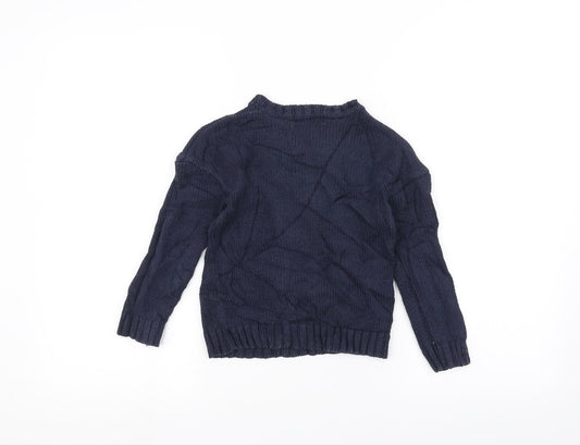 Abcd R Girls Blue Pullover Jumper Size 5 Years