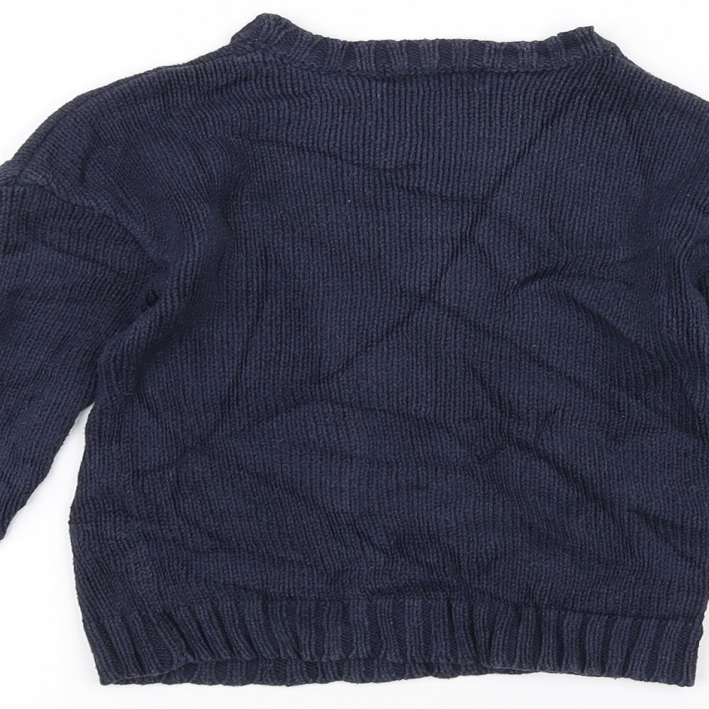 Abcd R Girls Blue Pullover Jumper Size 5 Years