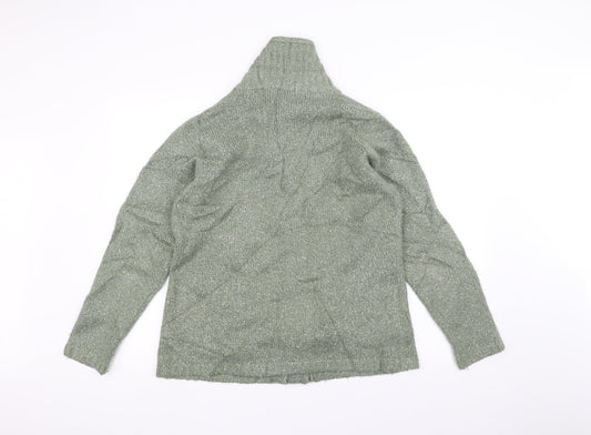 EWM Womens Green Jacket Coatigan Size M
