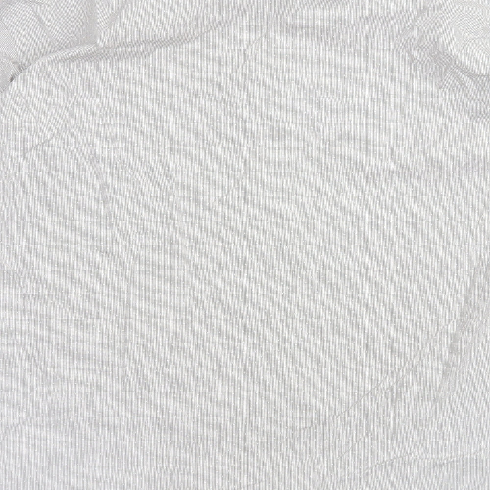 Etcetera Mens Grey Polka Dot T-Shirt Size 15.5
