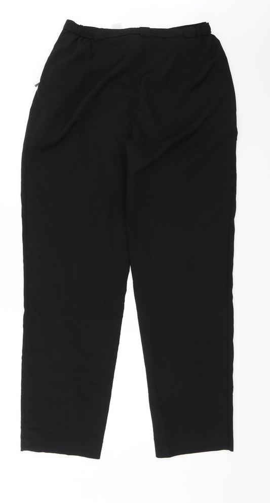 Marks and Spencer Womens Black Dress Pants Trousers Size 14 L29 in
