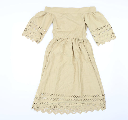 Wonderful Womens Yellow Shift Size 8