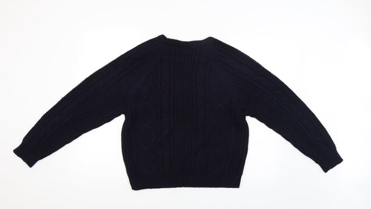 Akal Collection Womens Blue Pullover Jumper Size L
