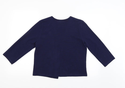 Papaya Womens Blue Cardigan Jumper Size 12
