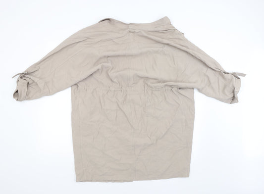 New Look Womens Grey Jacket Size 10