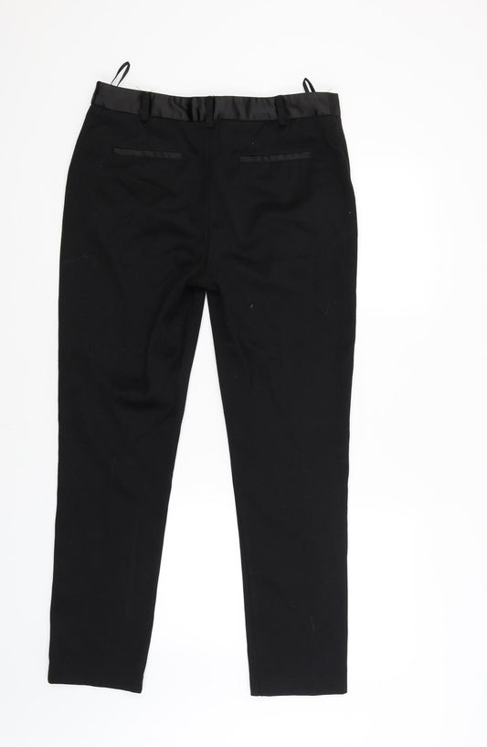 NEXT Womens Black Trousers Size 10 L27 in