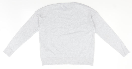 New Look Womens Grey Pullover Jumper Size S