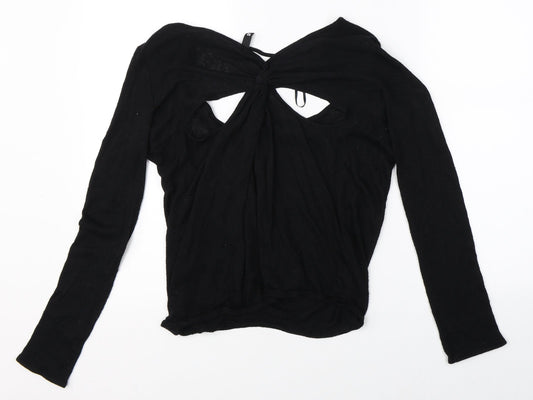 Divided Womens Black Cardigan Jumper Size 10