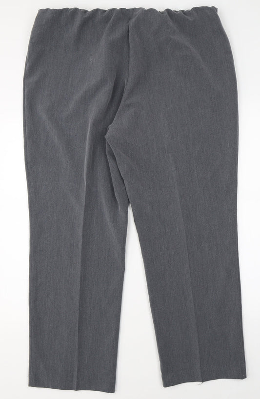BWM Womens Grey Trousers Size 20 L27 in