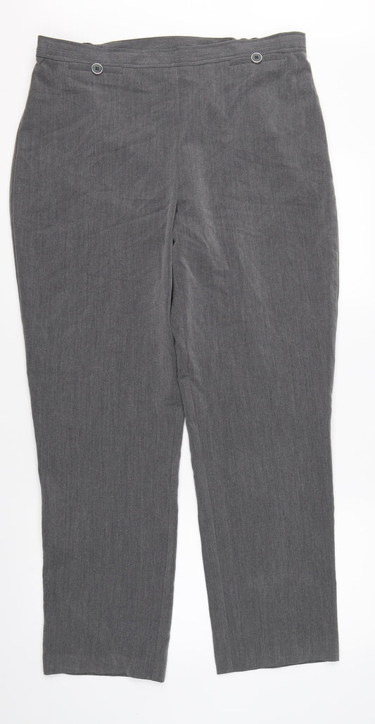 Classic Womens Green Trousers Size 16 L30 in