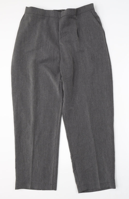 Emma Womens Grey Trousers Size 20 L25 in