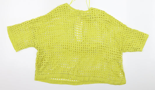 River Island Womens Yellow Pullover Jumper Size M