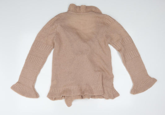 M&S Womens Pink Wrap Jumper Size 14