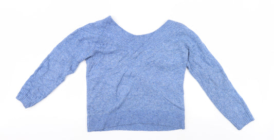 H&M Womens Blue Pullover Jumper Size S