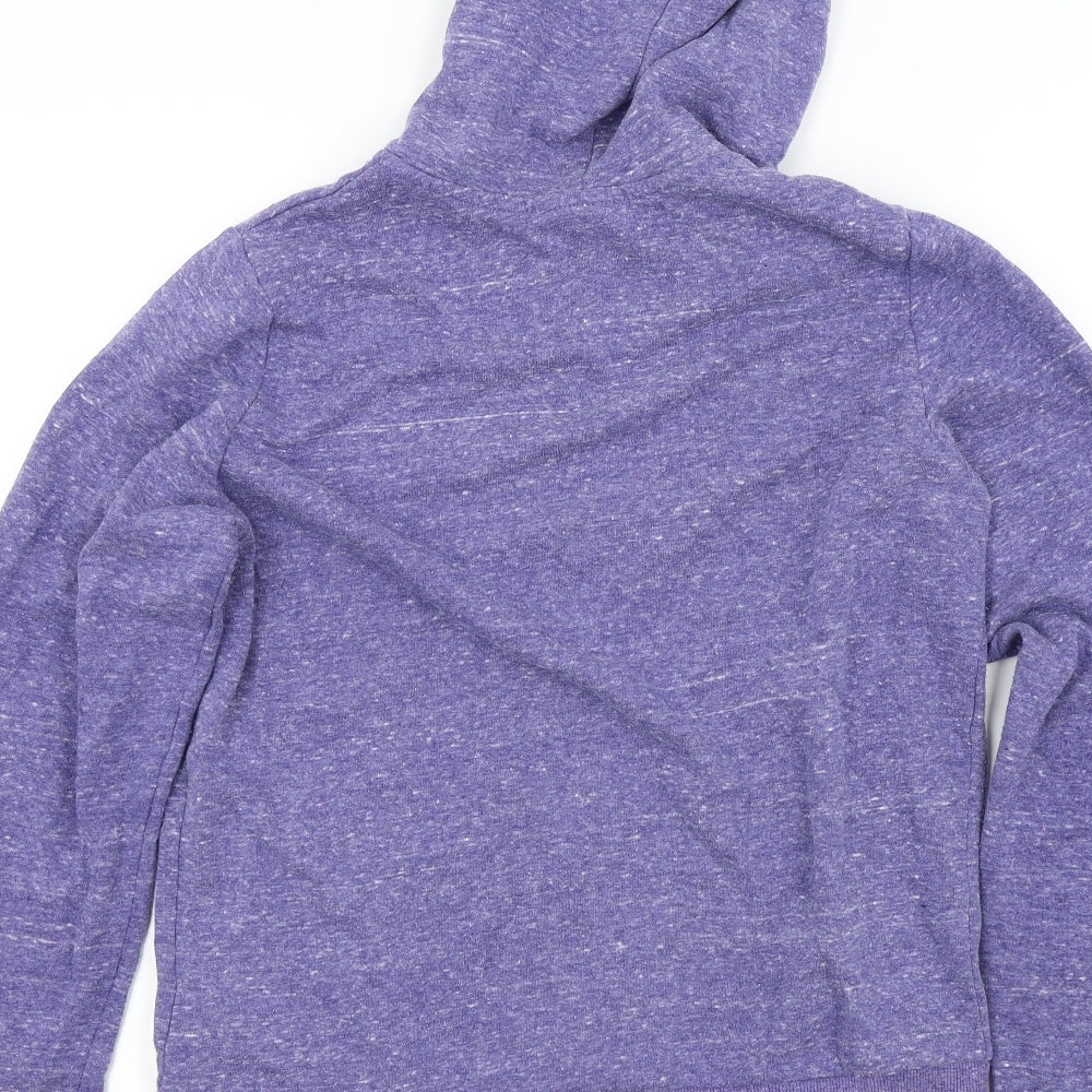 H&M Womens Purple Cardigan Hoodie