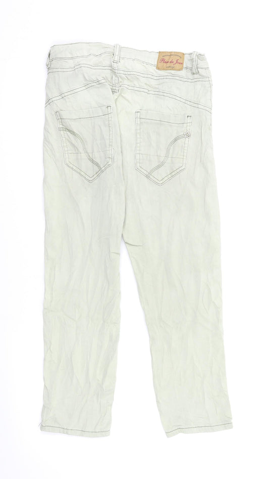 Place du jour denim Womens Green Denim Skinny Jeans Size 8 L23 in