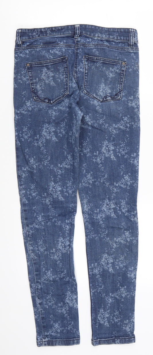 NEXT Womens Blue Denim Skinny Jeans Size 8 L27 in