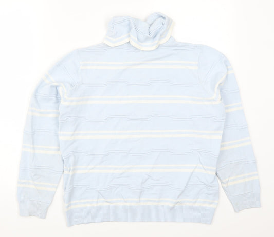 Eureca Womens Blue Striped Pullover Jumper Size 18