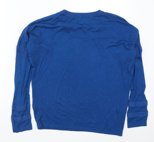 Marks and Spencer Womens Blue Pullover Jumper Size S
