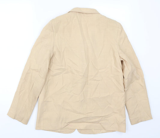 Keynote Womens Beige Jacket Suit Jacket Size 12