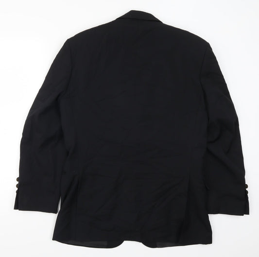 Becker Mens Black Jacket Suit Jacket Size 38