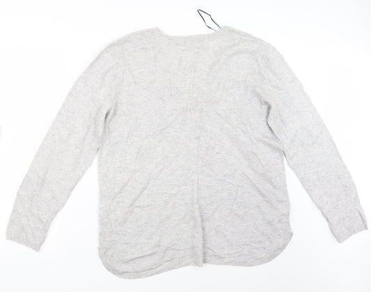 H&M Womens Grey Pullover Jumper Size M