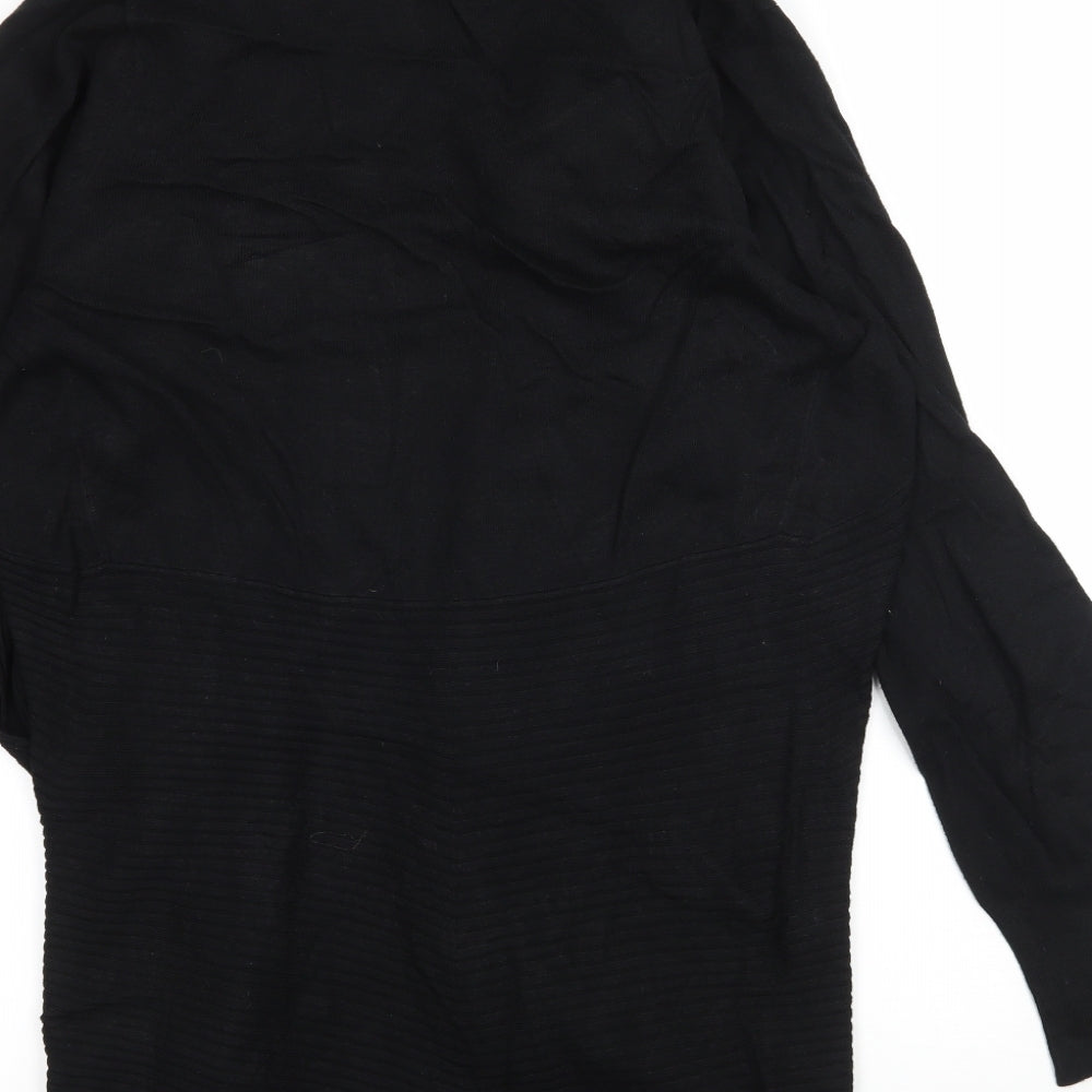 BHS Womens Black Knit Cardigan Jumper Size 14