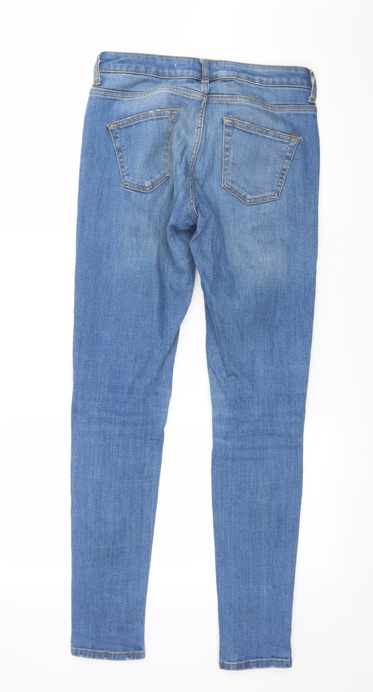 Denim & Co. Womens Blue Denim Skinny Jeans Size 6 L29 in
