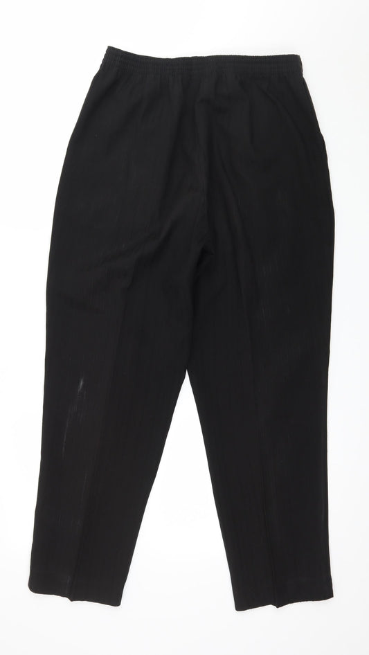 Felisa Womens Black Trousers Size 12 L27 in