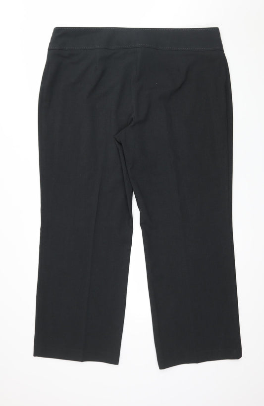 Marks and Spencer Womens Grey Trousers Size 18 L29 in