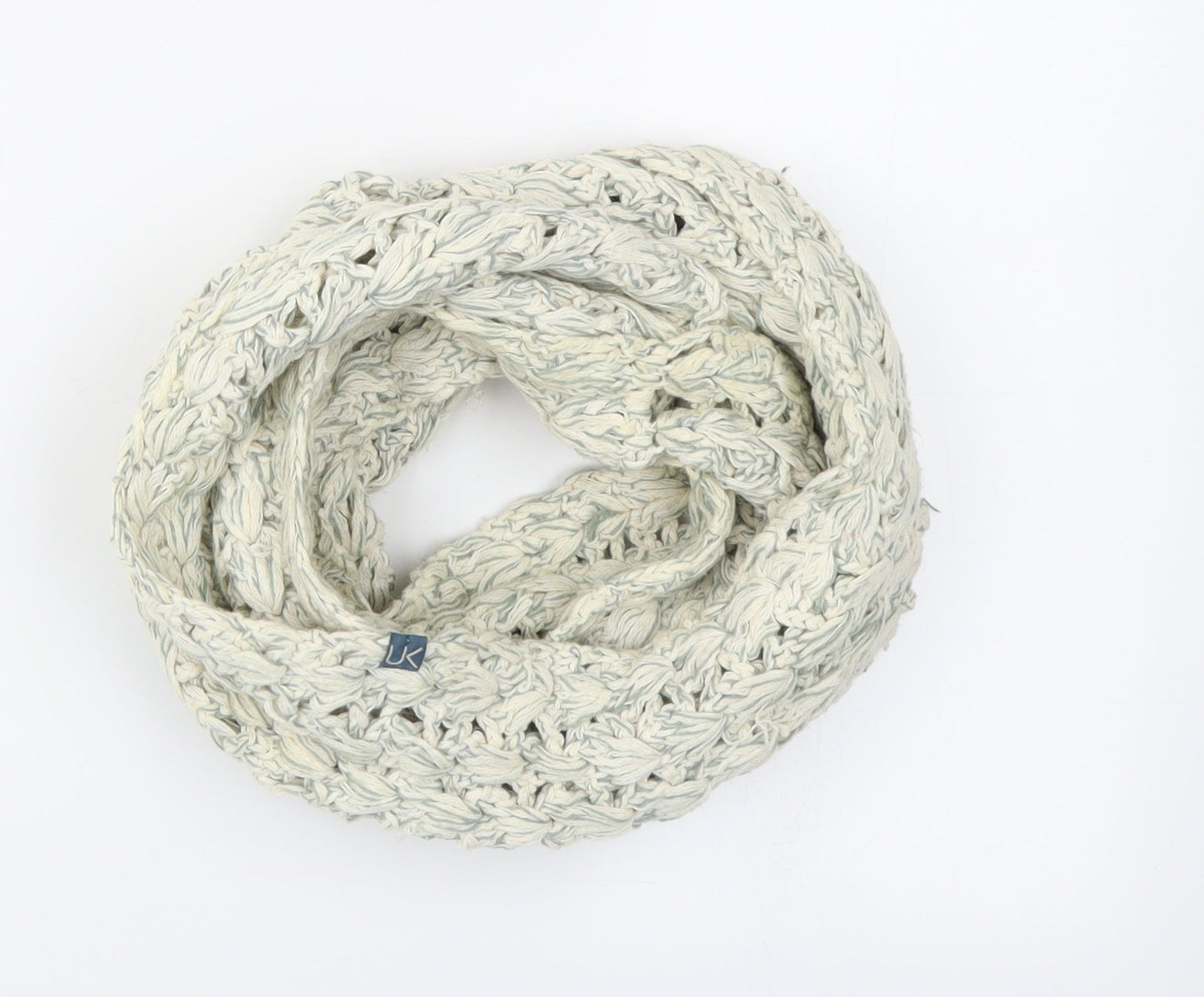 UK Womens Ivory Knit Scarf - Snood
