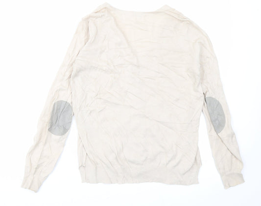 Zara Womens Beige Cardigan Jumper Size S