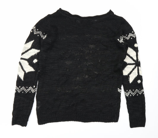 Real Clothing Company Womens Black Pullover Jumper Size S
