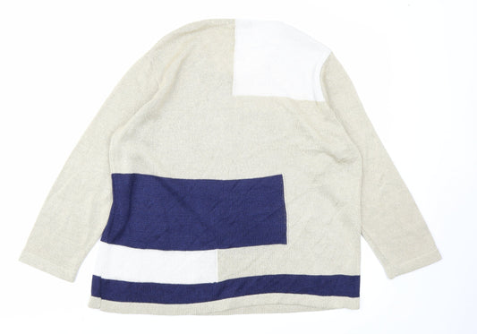 Forever Womens Gold Pullover Jumper Size M