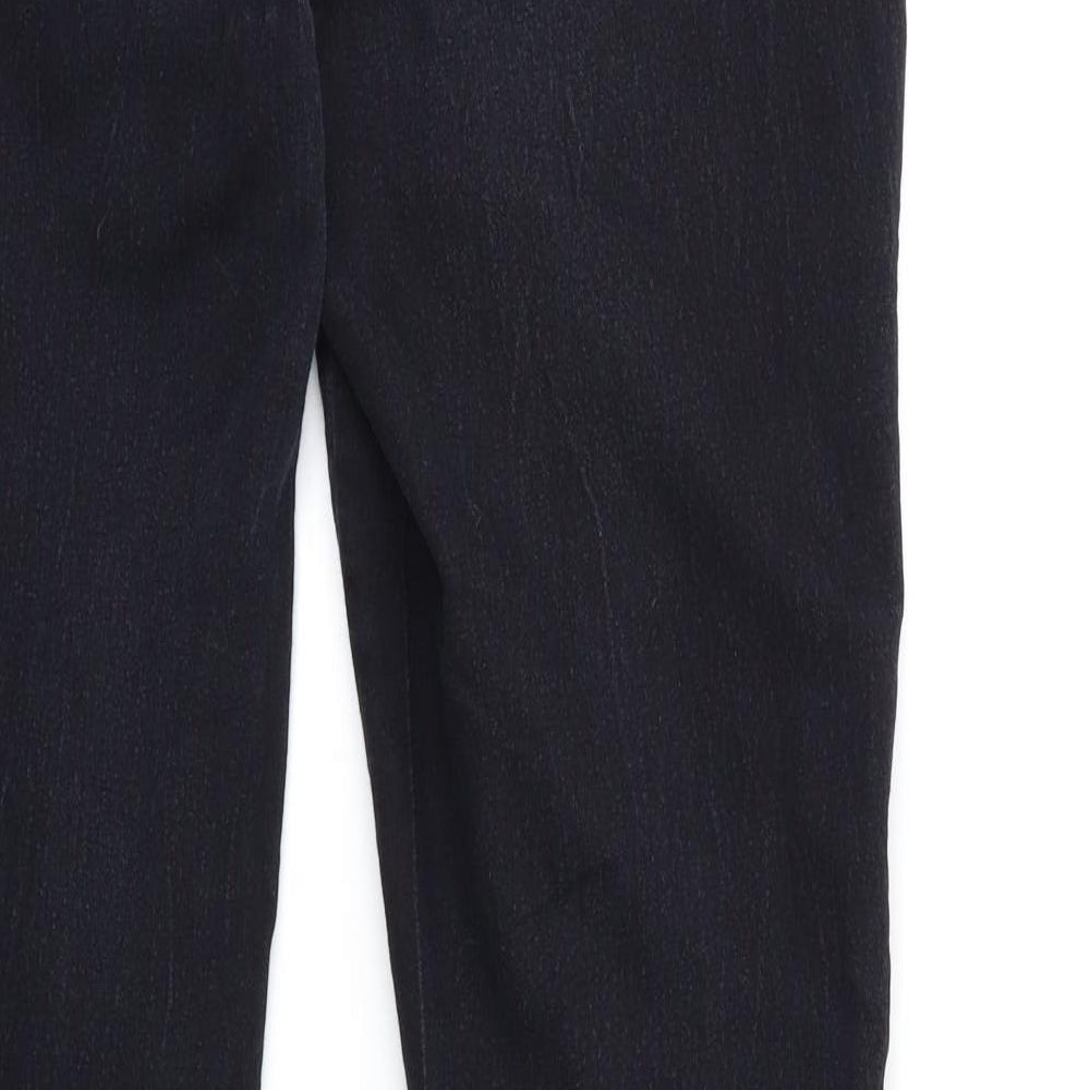 Brand and care label for Denim & Co. women’s black denim jegging jeans, size UK 10, 32-inch leg