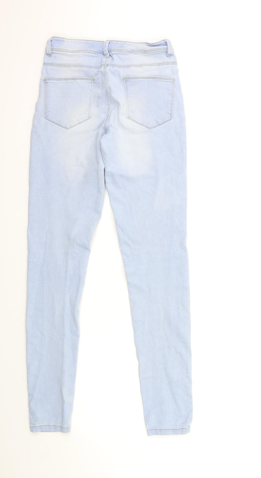 Denim & Co. Womens Blue Denim Skinny Jeans Size 6 L29 in