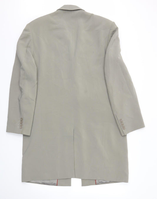 DEVICE Womens Green Overcoat Coat Size 40