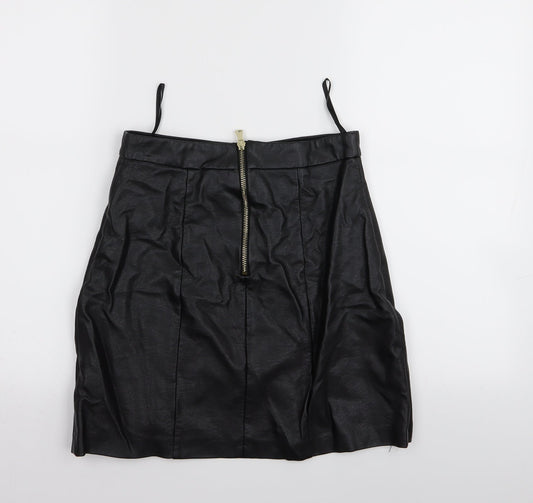 River Island Womens Black Mini Skirt Size 8