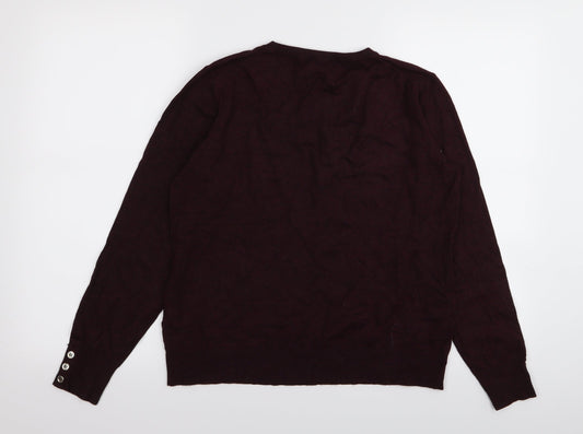 Warehouse Womens Purple Pullover Jumper Size 14