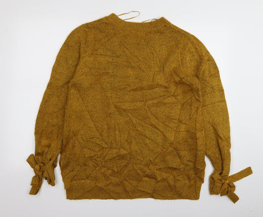 Papaya Womens Yellow Pullover Jumper Size M
