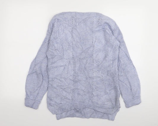 M&S Womens Blue Pullover Jumper Size S
