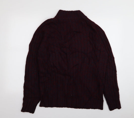 M&S Mens Red Pullover Jumper Size M